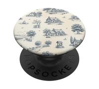 Pastoral Francés Diseño Campo Toile PopSockets PopGrip Adhesivo
