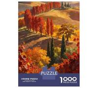 Pastoral Puzzle 1000 Piezas Cartón Puzzle Grande Adulto Difícil Campo Toscano Coleccionable Rompecabezas Familiar 38x26cm/1000pcs