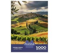 Pastoral Puzzle 1000 Piezas Cartón Puzzle Grande Adulto Difícil Campo Toscano Educa Puzzle Familiar 52x38cm/1000pcs
