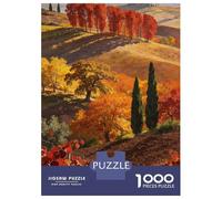 Pastoral Puzzle 1000 Piezas Cartón Puzzle Grande Adulto Relajarse Campo Toscano Puzzle Familiar Navidad 52x38cm/1000pcs