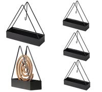 Pastoralist 5 PPCS Portes de Bobina de Mosquito de Hierro portátiles Conjuntos de 5 Piezas con Mango - Soporte de Incienso de Material de Fuego de Fuego