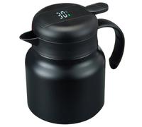 Pastoralist Carafe DE CAFÉ Termal, 34 oz/1 litro de Acero Inoxidable aislada con exhibición de infusor y Temperatura, Jarra de Bebidas Calientes, Jarra térmica para café de Agua Caliente/fría