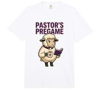 Pastores Antes del Juego Pastor Humor Fe Clero Amante del Café Biblia Comfort Colors Adult Heavyweight T-Shirt