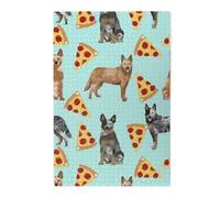 Pastores australianos, Blue Heelers y Red Heelers y Pizzas, Rompecabezas de 1000 Piezas, Rompecabezas de Madera para Toda la Familia, decoración de Pared para Adultos y Adolescentes.