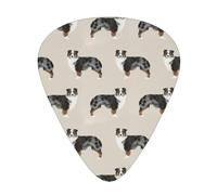 Pastores australianos lindos,12 púas de guitarra, 3 grosores diferentes para guitarra acústica, bajo y ukelele