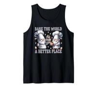 Pastry Chef Dad Gnomes Graphic Bake The World A Better Place Camiseta sin Mangas