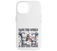 Pastry Chef Dad Gnomes Graphic Bake The World A Better Place Carcasa para iPhone 14