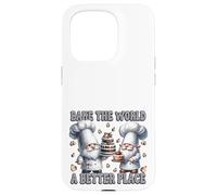 Pastry Chef Dad Gnomes Graphic Bake The World A Better Place Carcasa para iPhone 15 Pro