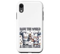 Pastry Chef Dad Gnomes Graphic Bake The World A Better Place Carcasa para iPhone XR