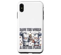 Pastry Chef Dad Gnomes Graphic Bake The World A Better Place Carcasa para iPhone XS MAX