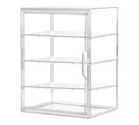 Pastry Display Case, Clear Bread Storage Box 4 Layers, 15.75x11.81x9.84 Inch Spacious Design & Multi-Tier Container, Airtight Acrylic Food Organizer for Kitchen Counter, Homemade Sandwich, and Cookie
