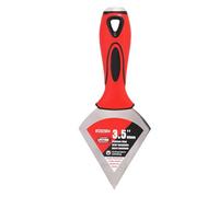 Pasty raspador, espátula triangular de espejo triangular de pulido de acero inoxidable de 3,5 pulgadas para reparar la pared