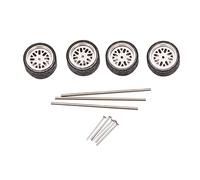 Pasyauer 4 unidades 1/64 Vaporizador de llantas de aleación de aluminio coche general modificado neumático para vehículos 1:64 general neumáticos J33