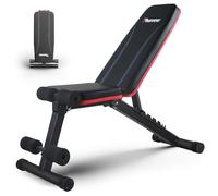 PASYOU Banco de Pesas Musculación, Banco Abdominales Plegable 10 en 1, Banco Pesas Ajustable adecuado para el hogar y el gimnasio, Capacidad de peso 230KG