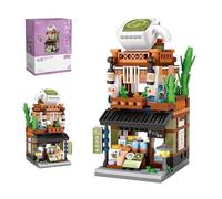 Pasyru Maqueta de arquitectura modular de 379 piezas, matcha tienda, arquitectura modelo, casa de muñecas en miniatura, kit de bricolaje para niños