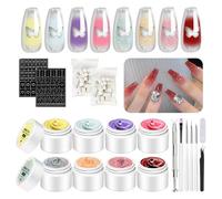 Pat, de pintura de gradiente, esmalte de manicura de mesa de 8 colores para las mujeres de pintura artística de uñas creativas, específicamente hechas para satisfacer las necesidades del diseño
