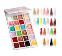 Pat Gel - 24 Colors High Pigmented Beginner Friendly DIY Manicure | Gradient Nail Paint Pats Gels | For Home, Salon, Women, Girls, Beginners, Technicians, Enthusiasts Indoor Outdoor School Boys Room O