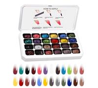 Pat Gels for Nails,24-color Beginner Friendly Tools - Sponge Pat Paint Nail Gel | for Home Salon Party Art Painting Manicure Stamping Sculpting
