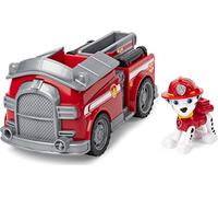 Pat Patrouille 6056854 - Camión de Bomberos de la Patrulla Canina con Figura extraíble de Marshall el Dálmata de 15 cm y Escalera móvil - Juguete Infantil a Partir de 3 años de Edad