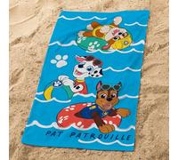 Pat Patrouille Water - Toalla de Playa Infantil (100% algodón), diseño de niños (Oeko-Tex | 70 x 120 cm), Color Azul