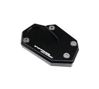 Pata Cabra Almohadilla Pata De Cabra Motocicleta para Suzuki V-Strom 800 DE 2023- Extensión Base Caballete Lateral Placa De Soporte Estacionamiento Extensión Pad(Negro 1)
