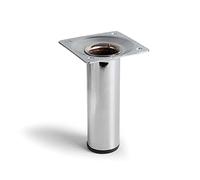 PATA CILÍNDRICA DE ACERO COLOR CROMO BRILLO MOD.401G. DIMENSIONES Ø3x9,4cm 2-401G.100.21 REI