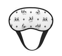 Pata de bulldog francés, Cubiertas oculares completas, antifaces para dormir que bloquean la luz, orejeras opacas para dormir