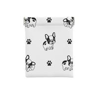 Pata de Bulldog Francés, Squeeze Top Wallet Bolsa de Almacenamiento para Mujer Monedero pequeño Bolsa de Cambio