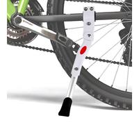 Pata de Cabra Bicicleta, Ajustable Caballete Bicicleta de 24 a 27,5 Pulgadas, Pata Cabra Bici Caballete Lateral para Bicicletas de Montaña, Bicicletas de Carretera (Blanco)
