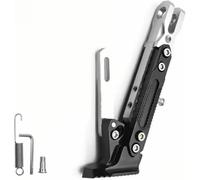 Pata de Cabra para Motocicleta para BMW K 100 2V (1983-1991), Caballete Juego Soporte TríPode AleacióN Aluminio Lateral Apoyo Accesorios ,A Silver