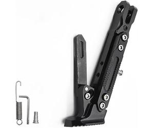 Pata de Cabra para Motocicleta para BMW K 100 2V (1983-1991), Caballete Juego Soporte TríPode AleacióN Aluminio Lateral Apoyo Accesorios ,A Black