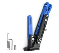 Pata de Cabra para Motocicleta para Harley-Davidson Tri Glide Ultra (FLHTCUTG) Soporte para Pie de Motocicleta Ajustable Soporte Lateral de Aluminio,Blue
