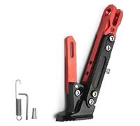 Pata de Cabra para Motocicleta para Harley-Davidson Tri Glide Ultra (FLHTCUTG) Soporte para Pie de Motocicleta Ajustable Soporte Lateral de Aluminio,Red