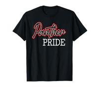 Pata de Mascota del espíritu Escolar de Las Panteras Rojas Negras del Orgullo Camiseta