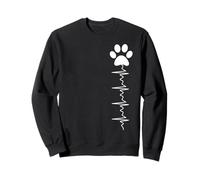 Pata de Perro de Latido de Corazon Sudadera