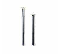 REI 68442 Pata Extensible CILÍNDRICA DE Acero EN Acabado Cromo Brillo Mod.406E. Altura 710mm, Multicolor, 71-110cm