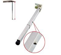 Pata Extensibles de Mesa Acero Inoxidable,Pata de Muebles de Metal Ajustables,Pata de Escritorio de Barra Telescópica Plegables,Pie de Escritorio de Barra Push-Pull,1pcs(100cm/39.4in)