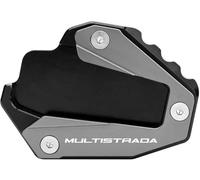 Pata Lateral Placa Pata De Caballete Motocicleta para Ducati Multistrada 1200 Enduro S 1260 Pikes Grand Tour 950 950S V4 Rally Sport Almohadilla De Extensión Extensión Ampliador(Titanio)