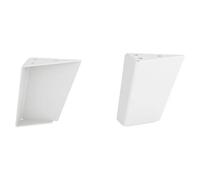 Pata para muebles Trine (L x An x Al: 9 x 3,5 x 10 cm, Capacidad de carga: 100 kg, Acero, Blanco)