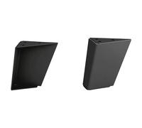 Pata para muebles Trine (L x An x Al: 9 x 3,5 x 10 cm, Capacidad de carga: 100 kg, Acero, Negro)