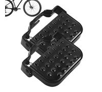 Pata Plegable Trasera - Reposapiés Espesados, Clavijas No Slip, Accesorio para Ciclismo | Juego De Pedal De Asiento Trasero Mejorado para Trasera para Asientos De Pasajero