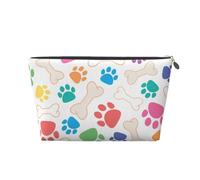 Pata y Hueso de Perro, Bolsa de artículos de tocador Bolsa de Maquillaje Bolsa de cosméticos Bolsa de artículos de tocador de Viaje portátil