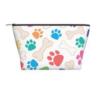 Pata y Hueso de Perro, Bolsa de artículos de tocador Bolsa de Maquillaje Bolsa de cosméticos Bolsa de artículos de tocador de Viaje portátil