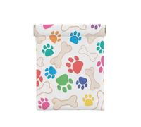 Pata y Hueso de Perro, Squeeze Top Wallet Bolsa de Almacenamiento para Mujer Monedero pequeño Bolsa de Cambio