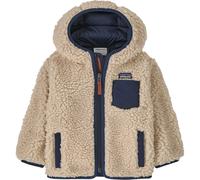 Patagonia Baby Retro-X Hoody forro polar con capucha niño - Dark Natural w/New Navy - 3T
