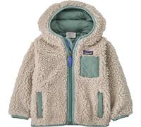 Patagonia Baby Retro-X Hoody forro polar con capucha niño - Natural w/Cover Green - 2T