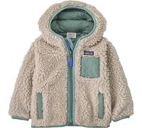 Patagonia Baby Retro-X Hoody forro polar con capucha niño - Natural w/Cover Green - 5T