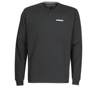 Patagonia M's L/S P-6 Logo Responsibili-tee Camiseta, Hombre, Black, M