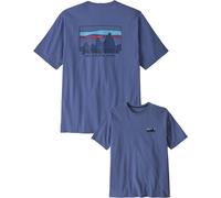 Patagonia - Camisetas - M's '73 Skyline Organic T-Shirt Current Blue - Talla L - Azul Azul L