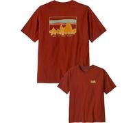 Patagonia - Camisetas - M's '73 Skyline Organic T-Shirt Dried Vanilla - Talla XL - Marrón Marrón XL